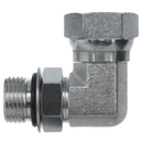 6901-04-04 O-Ring to NPSM Pipe Swivel Elbow 90°