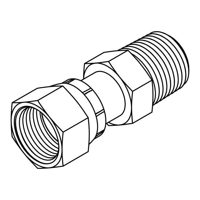 FS6505-06-06 ORFS Female Swivel to Male Pipe NPT Straight