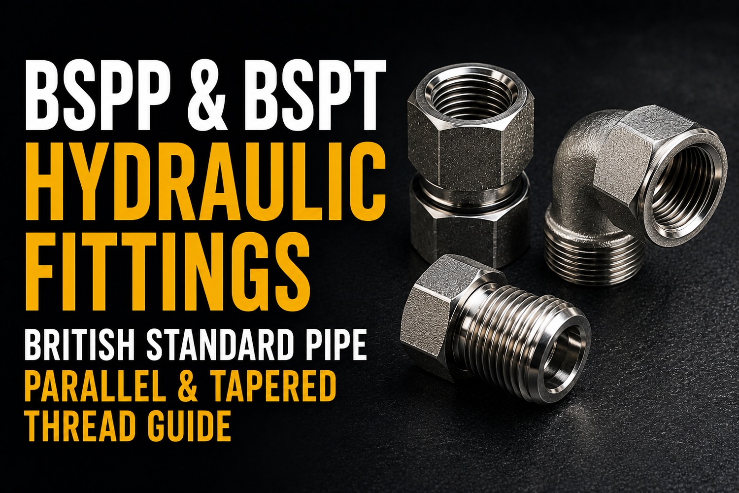 BSPP & BSPT Hydraulic Fittings British Standard Pipe Parallel & Tapered Thread Guide