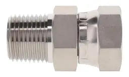1404SS NPT Male Pipe to NPSM Female Pipe Swivel Straight – Stainless Steel