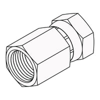 1405 NPTF Female to NPSM Female Swivel Straight Adapter | Hydraulic Fittings