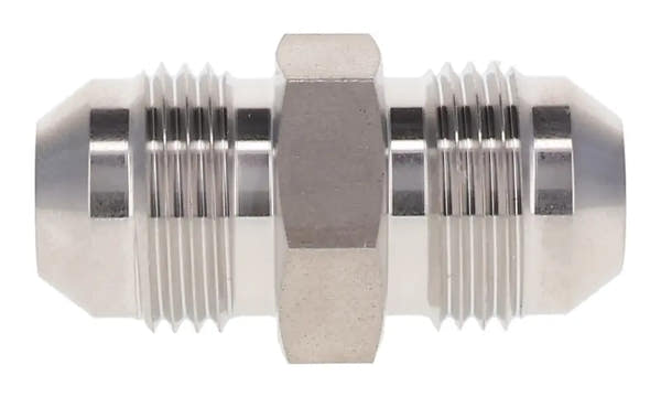 2403SS JIC SAE Flare Male Tube Union – 316 Stainless Steel