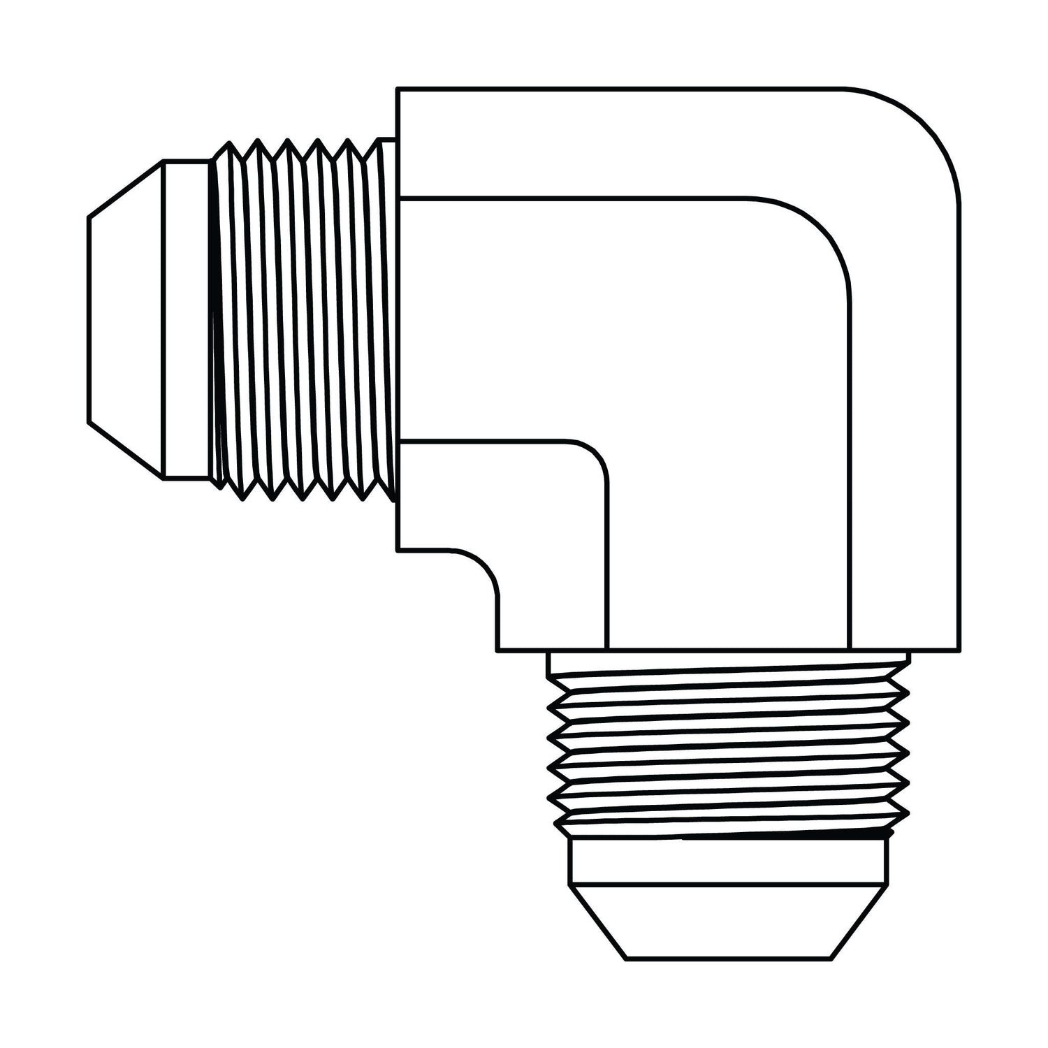 2500 JIC Union Elbow 90°