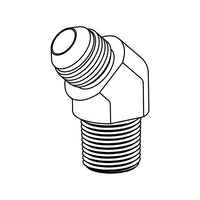 2503 JIC to Pipe Elbow 45° | Male JIC x Male NPT Adapter