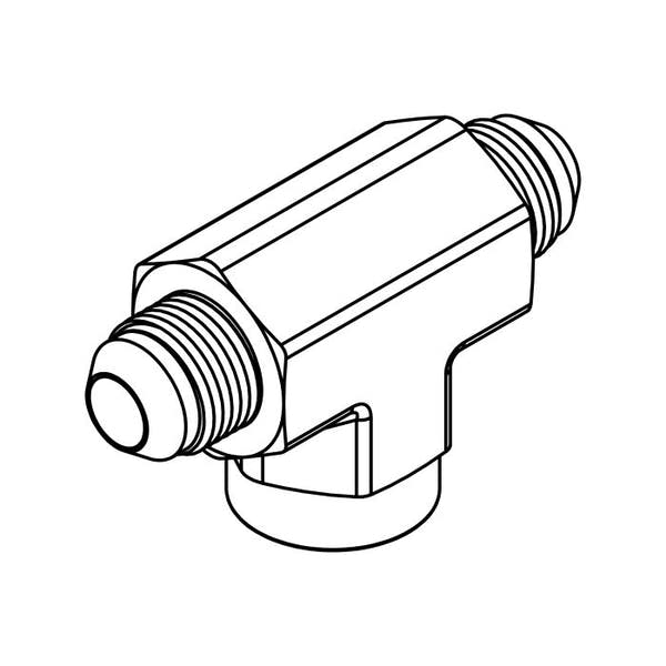 2602 - JIC to Pipe Branch Tee | Male JIC x Female NPT Hydraulic Tee Fittings