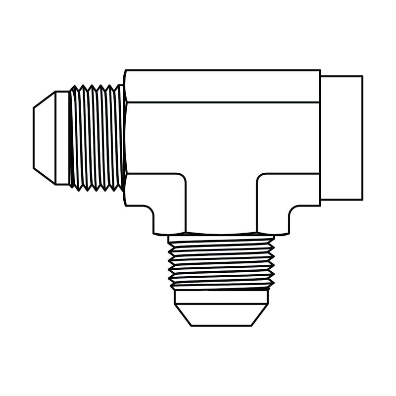 2606 JIC to Female Pipe Run Tee | Hydraulic Tee Fittings