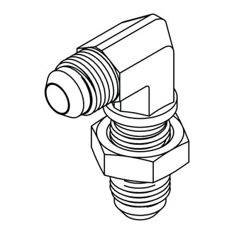2701-LN JIC Bulkhead Union Elbow 90° with Locknut