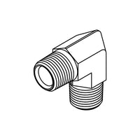 5500 NPTF Pipe 90° Elbow, Male
