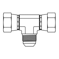 6603 JIC Swivel Branch Tee