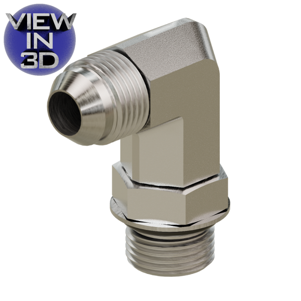 6801 L JIC to O-Ring Long Elbow 90° | Hydraulic Fittings