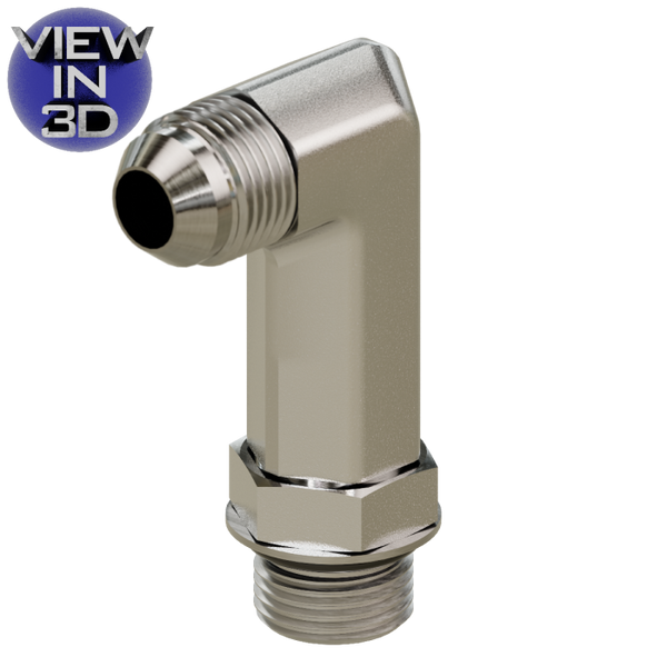 6801-LL JIC to O-Ring Extra Long Elbow 90° | Hydraulic Adapter Fittings