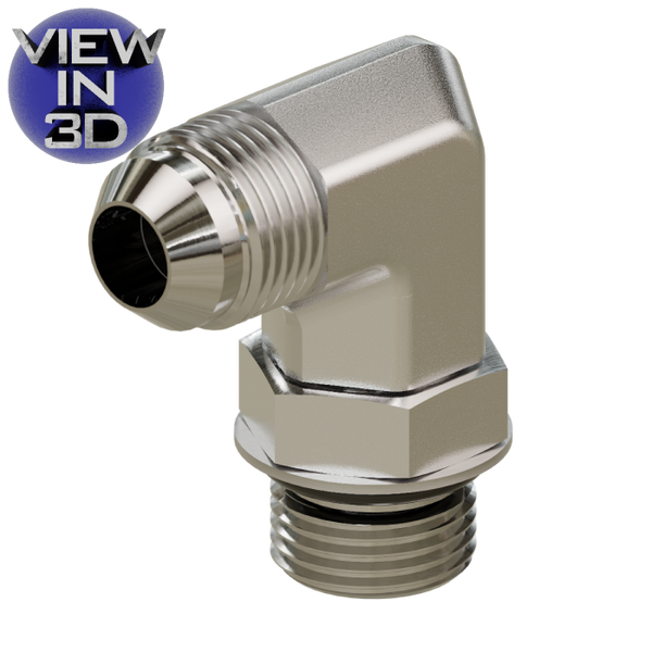 6801 - JIC to ORB 90° Elbow | Male JIC x Male O-Ring Boss