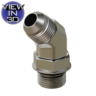 6802 JIC to O‑Ring Elbow 45° | Hydraulic Adapter Fittings
