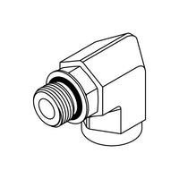 6815 ORB Male x ORB Female 90° Elbow | SAE O-Ring Boss Adapter