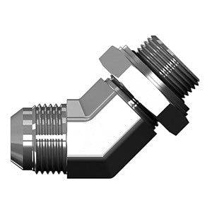 7102 Male JIC to Male BSPP Elbow 45° (With Bonded Seal)