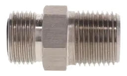 2404-SS ORFS Male to Male NPT Pipe Connector – Stainless Steel