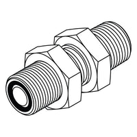 FS2764-LN ORFS to O-Ring Bulkhead with Locknut