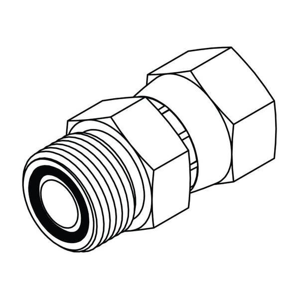 FS6402 Male ORFS to Female JIC Swivel