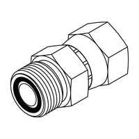 FS6402 Male ORFS to Female JIC Swivel