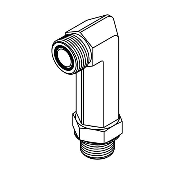FS6801-L Adjustable Long 90° Elbows | ORFS Male to ORB Male Hydraulic Stud Elbow