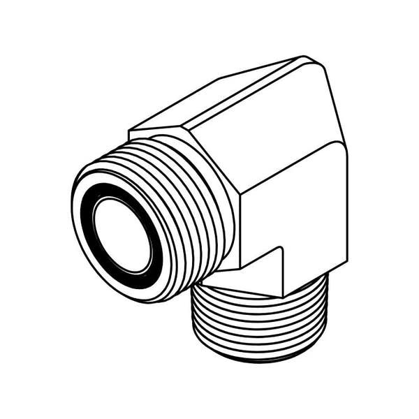 FS2501 ORFS to Pipe 90° Elbow | Hydraulic Elbow Adapter Fittings