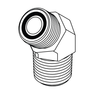 FS2503 ORFS to Pipe Elbow 45°