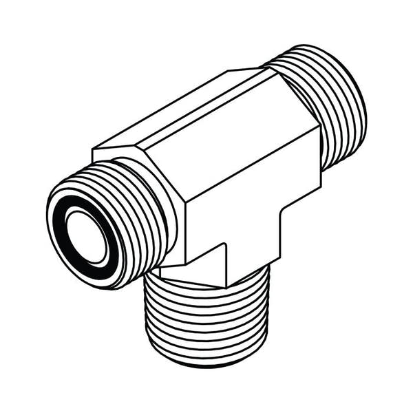 FS2601 ORFS to Pipe Branch Tee