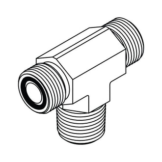 FS2601 ORFS to Pipe Branch Tee