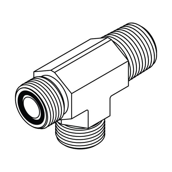 FS2605 ORFS to Pipe Run Tee