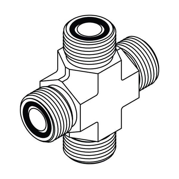 FS2650 ORFS Union Cross | Hydraulic Cross Fittings with O-Ring Face Seal