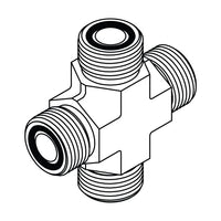 FS2650 ORFS Union Cross | Hydraulic Cross Fittings with O-Ring Face Seal