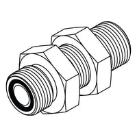 FS2700-LN ORFS Bulkhead Union with Locknut | Hydraulic Bulkhead Union Fittings