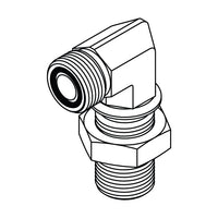 FS2701-LN ORFS Bulkhead Union 90° with Locknut