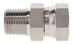 1404-12-12SS NPT Male Pipe to NPSM Female Pipe Swivel Straight – Stainless Steel
