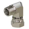 1501-02-02 NPTF Pipe Male x NPSM Pipe Swivel Female 90° Elbow