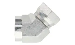 1504-06-06 NPTF Pipe Female to NPSM Pipe Female Swivel 45° Elbow