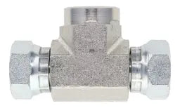 1602-06-06-06 Pipe Swivel Branch Tee, NPTF Female to NPSM Female Swivels