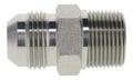 2404-03-02SS  Male JIC / AN to Male NPT Pipe Connector - Stainless Steel