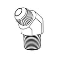 2503-02-02 JIC to Pipe Elbow 45°