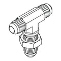2703-LN-10-10-10 JIC Bulkhead Union Branch Tee with Locknut