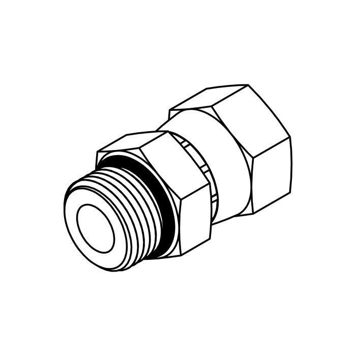 6402-06-08 O-Ring to JIC Swivel