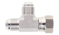 6602-03-03-03 Steel JIC Swivel Run Tee | 3/8-24 High Pressure Hydraulic Tee