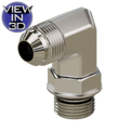 6801-04-04 JIC to O-Ring Elbow 90°