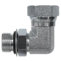 6901-04-04 O-Ring to NPSM Pipe Swivel Elbow 90°