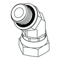 6902-04-04 O-Ring to Pipe Swivel Elbow 45°
