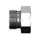9522-P-06 Male BSPP Hex Head Plug with 60-Degree Seat