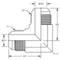 2500-02-02 JIC Union Elbow 90°