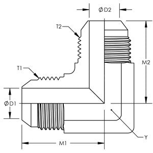 2500-06-06 JIC Union Elbow 90°