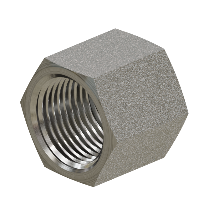 FS0318-06SS – ORFS Female Standard Nut (3/8")