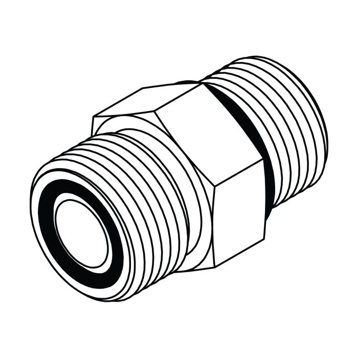 FS6400-08-10 ORFS to O-Ring Stud Straight